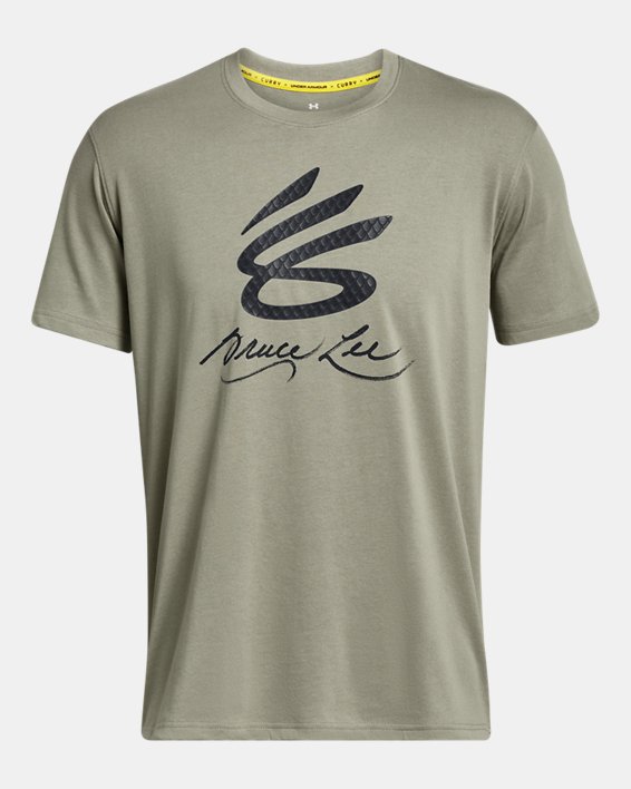 T-shirt voor heren Curry x Bruce Lee, Green, pdpMainDesktop image number 4